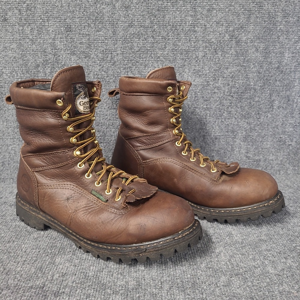 GEORGIA BOOT LACE-TO-TOE WATERPROOF WORK BOOTS G8041 US 13 W - Picture 4 of 15